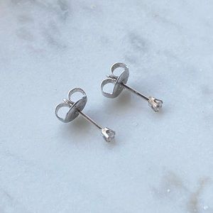 White Gold Earrings/Studs